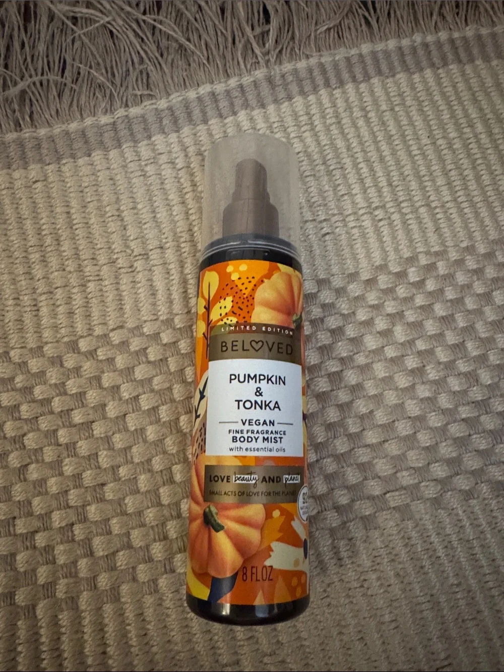 Pumpkin & Tonka Vegan Body Mist — Orange Scent